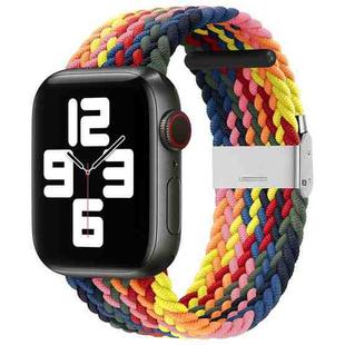 Nylon Braid One Buckle Watch Band For Apple Watch Series 8&7 41mm / SE 2&6&SE&5&4 40mm / 3&2&1 38mm(Colorful)