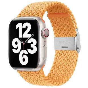 Nylon Braid One Buckle Watch Band For Apple Watch Series 8&7 41mm / SE 2&6&SE&5&4 40mm / 3&2&1 38mm(Beige)