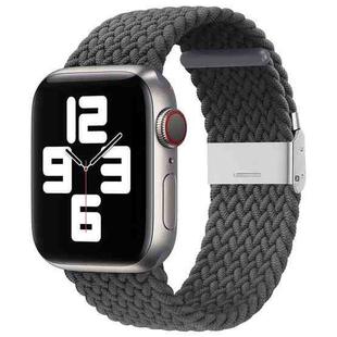 Nylon Braid One Buckle Watch Band For Apple Watch Series 8&7 41mm / SE 2&6&SE&5&4 40mm / 3&2&1 38mm(Grey)