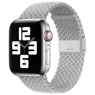 Nylon Braid One Buckle Watch Band For Apple Watch Series 8&7 41mm / SE 2&6&SE&5&4 40mm / 3&2&1 38mm(Pearl White)
