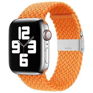 Nylon Braid One Buckle Watch Band For Apple Watch Ultra 49mm / Series 8&7 45mm / SE 2&6&SE&5&4 44mm / 3&2&1 42mm(Orange)