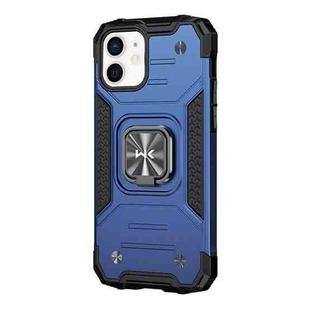 For iPhone 12 mini WK WTP-012 Shockproof PC + TPU + Metal Phone Case with Ring Holder (Blue)