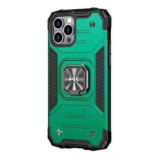 For iPhone 12 Pro WK WTP-012 Shockproof PC + TPU + Metal Phone Case with Ring Holder(Green)