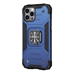 For iPhone 12 Pro WK WTP-012 Shockproof PC + TPU + Metal Phone Case with Ring Holder(Blue)