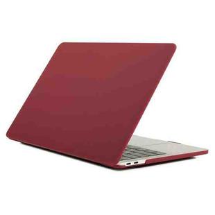 Laptop Matte Style Protective Case For MacBook Pro 16.2 inch A2485 2021 / 2023(Wine Red)