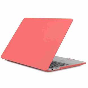 Laptop Matte Style Protective Case For MacBook Pro 16.2 inch A2485 2021 / 2023(Coral Orange)