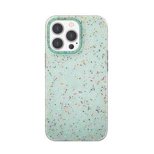 Mutural  Binfen Series 3D Raised Silicone Skin-friendly Feel Phone Case For iPhone 13 Pro(Green)