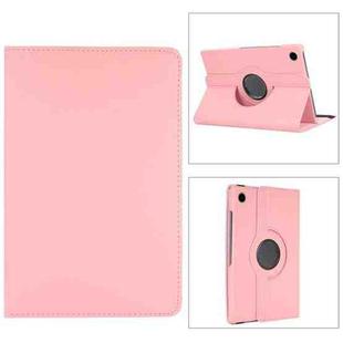 For Samsung Galaxy Tab A8 360 Degree Rotation Litchi Texture Tablet Leather Case with Holder & Sleep / Wake-up Function(Pink)