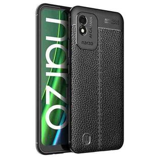 For OPPO Realme Narzo 50i Litchi Texture TPU Shockproof Phone Case(Black)