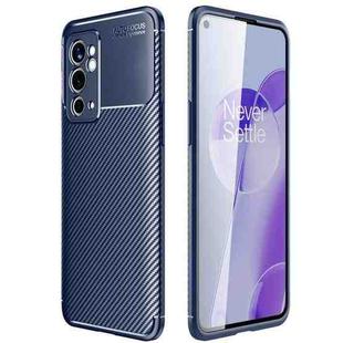 For OnePlus 9RT 5G Carbon Fiber Texture Shockproof TPU Phone Case(Blue)