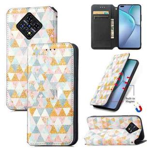 For Infinix Zero 8 CaseNeo Colorful Magnetic Leather Case with Holder & Card Slot & Wallet(Rhombus)