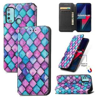 For Wiko Power U30 CaseNeo Colorful Magnetic Leather Case with Holder & Card Slot & Wallet(Purple Scales)