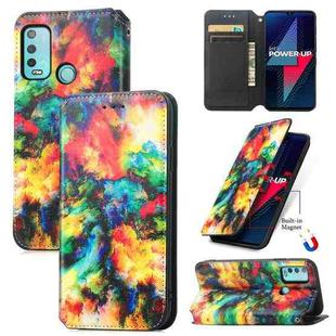 For Wiko Power U30 CaseNeo Colorful Magnetic Leather Case with Holder & Card Slot & Wallet(Colorful Cloud)