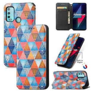 For Wiko Power U30 CaseNeo Colorful Magnetic Leather Case with Holder & Card Slot & Wallet(Rhombus Mandala)
