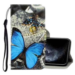 For iPhone 11 Pro 3D Colored Drawing Horizontal Flip PU Leather Case with Holder & Card Slots & Wallet(A Butterfly)