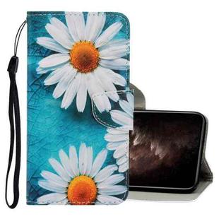 For iPhone 11 Pro Max 3D Colored Drawing Horizontal Flip PU Leather Case with Holder & Card Slots & Wallet(Chrysanthemum)