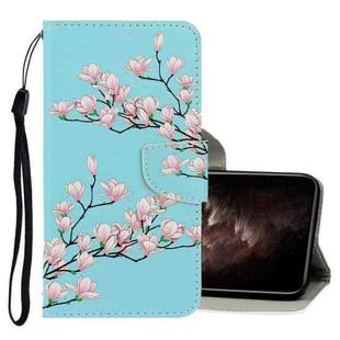 For iPhone 11 Pro Max 3D Colored Drawing Horizontal Flip PU Leather Case with Holder & Card Slots & Wallet(Magnolia)
