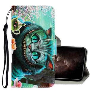 For iPhone 11 Pro Max 3D Colored Drawing Horizontal Flip PU Leather Case with Holder & Card Slots & Wallet(Green Eyes)