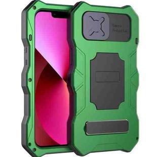 Camshield Shockproof Waterproof Dustproof Metal Case with Holder For iPhone 13 mini(Green)