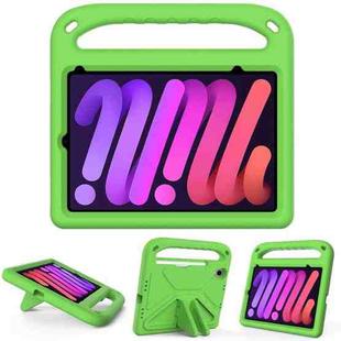 For iPad mini 6 Handle Portable EVA Shockproof Tablet Case with Triangle Holder(Green)