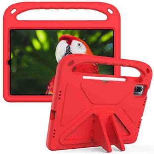For Xiaomi Pad 5 / Pad 5 Pro Handle Portable EVA Shockproof Tablet Case with Triangle Holder(Red)