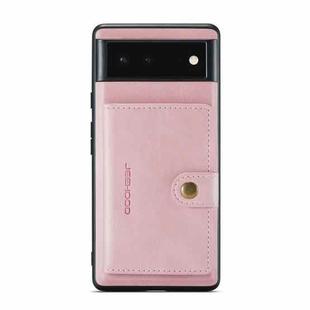 For Google Pixel 6 Pro JEEHOOD Retro Magnetic Detachable Phone Protective Case(Pink)