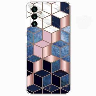 For Samsung Galaxy A13 5G Abstract Marble Pattern TPU Phone Protective Case(Cube)