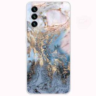 For Samsung Galaxy A13 5G Abstract Marble Pattern TPU Phone Protective Case(Gold)