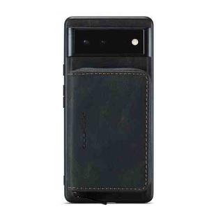 For Google Pixel 6 JEEHOOD Magnetic Zipper Horizontal Flip Phone Leather Case(Black)