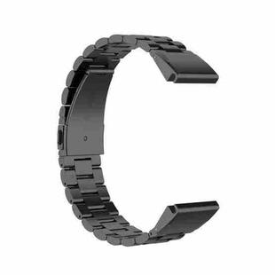 For Garmin Fenix 5S Stainless Steel Watch Band(Black)