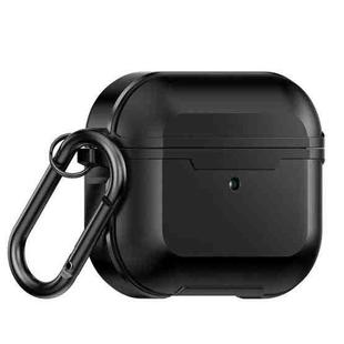 Aluminum Alloy Anti-fall Earphones Case with Hook For AirPods 3(Black)