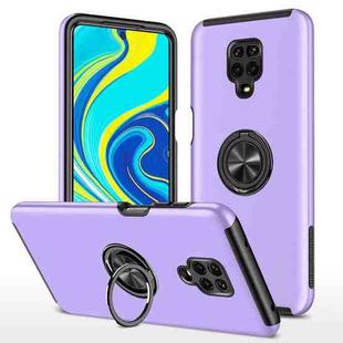 For Xiaomi Redmi Note 9 Pro / Note 9S PC + TPU Shockproof Magnetic Phone Case with Invisible Ring Holder(Purple)