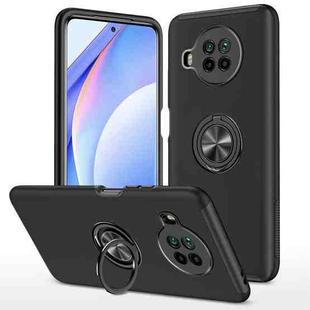For Xiaomi Mi 10T Lite 5G PC + TPU Shockproof Magnetic Phone Case with Invisible Ring Holder(Black)