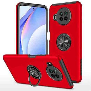 For Xiaomi Mi 10T Lite 5G PC + TPU Shockproof Magnetic Phone Case with Invisible Ring Holder(Red)