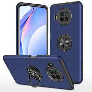 For Xiaomi Mi 10T Lite 5G PC + TPU Shockproof Magnetic Phone Case with Invisible Ring Holder(Blue)