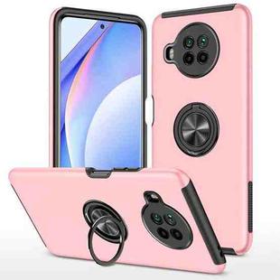 For Xiaomi Mi 10T Lite 5G PC + TPU Shockproof Magnetic Phone Case with Invisible Ring Holder(Rose Gold)