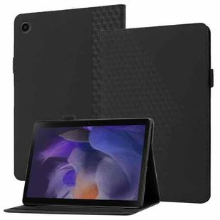 For Samsung Galaxy Tab A8 10.5 2021 X200/X205 Rhombus Skin Feel Horizontal Flip Tablet Leather Case with Card Slots & Holder(Black)