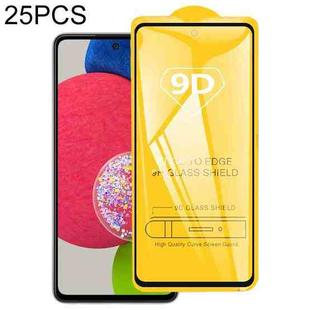 For Samsung Galaxy A52s 5G 25 PCS 9D Full Glue Full Screen Tempered Glass Film