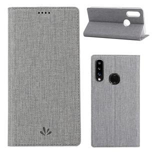 For Galaxy A20s ViLi Shockproof TPU + PU Horizontal Flip Protective Case with Card Slot & Holder(Grey)