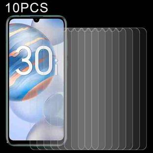 For Honor 30i 10 PCS 0.26mm 9H 2.5D Tempered Glass Film