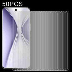For Honor X20 SE 50 PCS 0.26mm 9H 2.5D Tempered Glass Film