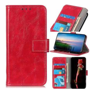 For Motorola Moto E40/E20/E30/Lenovo K14 Plus Retro Crazy Horse Texture Horizontal Flip Leather Phone Case(Red)