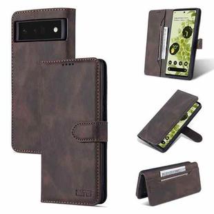 For Google Pixel 6 AZNS Dream Second Generation Skin Feel Horizontal Flip Phone Leather Case(Coffee)