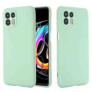 For Motorola Moto Edge 20 Lite / Edge 20 Fusion Pure Color Liquid Silicone Shockproof Full Coverage Phone Case(Green)