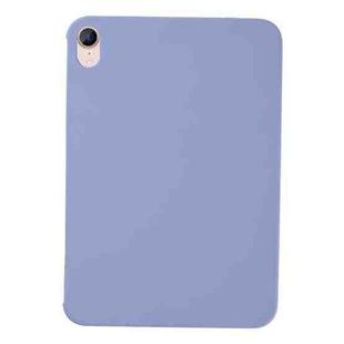 For iPad mini 6 Liquid Silicone Shockproof Full Coverage Tablet Protective Case(Light Purple)