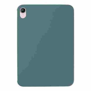 For iPad mini 6 Liquid Silicone Shockproof Full Coverage Tablet Protective Case(Dark Green)