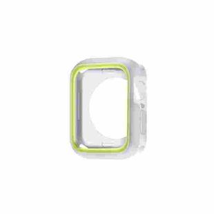 Two-color Shockproof Protective Case For Apple Watch Series 9 / 8 / 7 41mm(Green White)