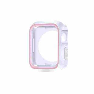 Two-color Shockproof Protective Case For Apple Watch Series 9 / 8 / 7 45mm(Light Pink)