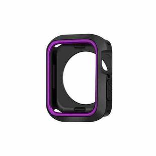 Two-color Shockproof Protective Case For Apple Watch Series 9 / 8 / 7 45mm(Purple)