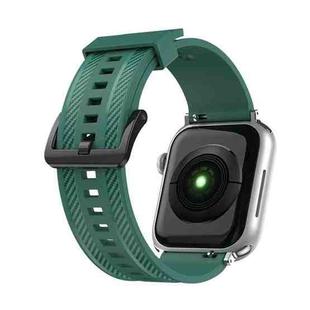 Carbon Fiber Texture Watch Band For Apple Watch Series 8&7 41mm / SE 2&6&SE&5&4 40mm / 3&2&1 38mm(Green)